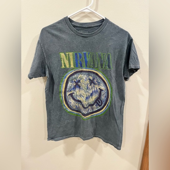 Nirvana Graphic Tee Bundle - In Utero Angel & Van Gogh Smiley - Size M - Picture 7 of 11